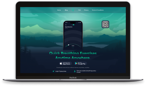 Better Breathe App Breathing Techniques mack-book